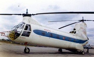 Vertol 107, the prototype for the CH-46 (National Air and Space Museum)
